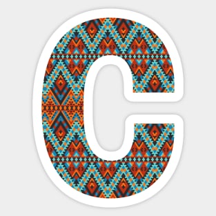 Letter C- boho design Sticker